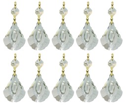 Royal Designs Replacement Chandelier Clear Crystal Prism K9 Quality Center Conca - $40.55 CAD