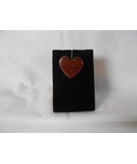 Wood Heart Shaped pin Brooch - $95.37 MXN