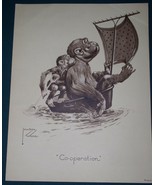 LAWSON WOOD ADVERTISING FLYER 3M SANDPAPER COMPANY VINTAGE 1934 COOPERAT... - $652.21 MXN