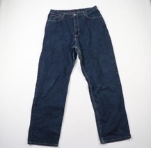 Vintage 90s Tommy Hilfiger Mens 38x32 Spell Out Baggy Wide Leg Denim Jeans USA - £102.60 GBP