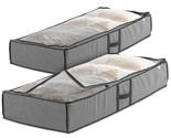 Zober Under Bed Storage - Pack of 2 Under Bed Storage Containers for Clo... - £24.26 GBP