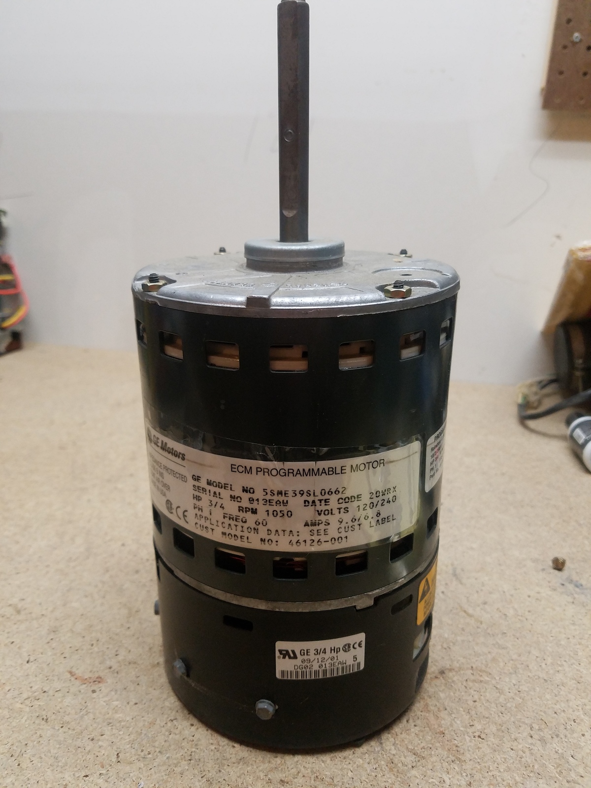 Armstrong oem furnace ecm programmable blower motor 46126-001 5SME39SL0662 - $450.00