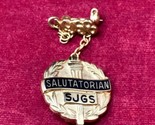 1958 Vintage School Medals SALUTATORIAN From SJGS Pin Gold - £27.76 GBP