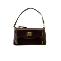 DOONEY &amp; BOURKE Florentine Wallet Brown Leather Mini Purse Wrist Purse  ... - $139.00