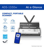 Brother ADS-1350W Wireless Compact Desktop Scanner, 48-bit Color - 25 ppm - $5,200.01 MXN