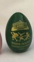CLINTON WHITE HOUSE EASTER EGG GREEN 1999 WOOD EXCELLENT RARE - $242.73 MXN