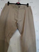 Men Easy size w36/ L33 cotton beige trousers - £10.61 GBP