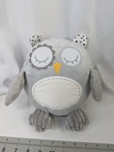 Baby Ganz Misty Owl Plush Gray Rattle 10 Inch BG3775 Stuffed Animal Toy - $9.95