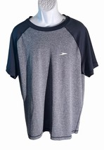 Speedo Men&#39;s Short Sleeve Pull-Over T-Shirt Blue Gray Xxl - £9.36 GBP