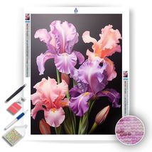 Iris Blooms - Diamond Painting Kit - £15.81 GBP+