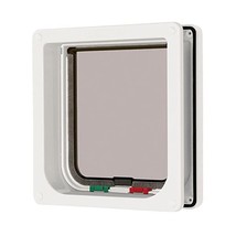 Cat Mate - 235W - 4 Way Locking Cat Flap/Door With Liner - White  - £28.40 GBP