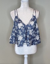urban outfitters NWT $49 women’s floral camisole Size S blue b2 - £19.21 GBP