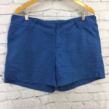 Columbia Sportswear Shorts Womens XL Blue PFG 100% Nylon Fishing 5.5&quot; Inseam  - £15.57 GBP