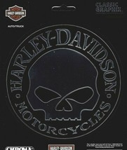 Harley Davidson Motorcycles Willie G. Skull 5&quot; Sticker Decal - £23.97 GBP