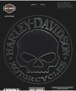 HARLEY DAVIDSON MOTORCYCLES WILLIE G. SKULL 5&quot; STICKER DECAL - £23.53 GBP