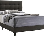Mapes Tufted Upholstered Bed Charcoal, Eastern King - £271.02 GBP
