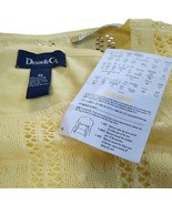 Denim &amp; Co Bright Yellow Pointelle Knit Sweater - $15.84