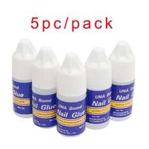 5pc/pack Nail Art Glue Fast-Dry Adhesive Acrylic Art False Tips 3D Decor... - £3.04 GBP+