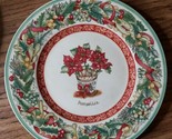 &quot;New&quot; Villeroy &amp; Boch Poinsettia Festive Memories 8 1/2&quot; Salad Plate Chr... - £16.07 GBP