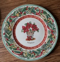 &quot;New&quot; Villeroy &amp; Boch Poinsettia Festive Memories 8 1/2&quot; Salad Plate Christmas - £15.79 GBP