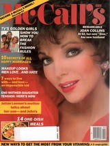 McCall&#39;s Magazine FEBRUARY 1986 Joan Collins,The Golden Girls, John Lennon&#39;s Mom - £1.38 GBP