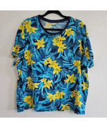 Lands End Womens Plus Size 2X/P Relaxed Supima Cotton Crew Neck T-Shirt - $26.73