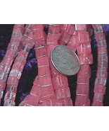 Cherry &quot;Quartz&quot; Glass Cube Beads Strand - $4.95+