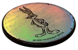 1994 Metal POG Slammer Bugs Bunny Looney Tunes 1.5" Holographic Pog Slammer image 5
