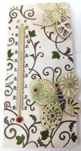 Butterfly Thermometer Wall Hanging Open Wings Pop Art Vintage - $18.95