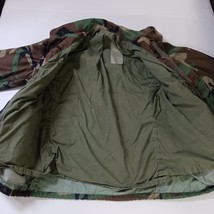 Military Field Jacket Woodland Camo Cold Weather Coat Men’s Medium With Liner image 11