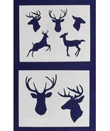 Deer/Buck 2 Piece Stencil Set 14 Mil 8&quot; X 10&quot; Painting /Crafts/ Templates - £20.58 GBP