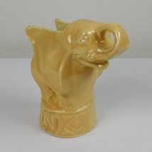 Niloak Pottery Yellow Circus Elephant Shaped Indoor Outdoor Display Planter - £22.39 GBP