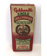 Gebhardt&#39;s Eagle Chili Powder EMPTY BOX w Paperwork for Display Vintage - $20.00