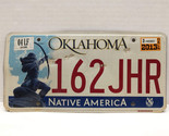 Oklahoma License Plate Native America Archer - Expired 2013 -  162JHR Le... - $7.87