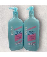 2 x Bliss Cloud 9 Body Lotion Weightless Moisture Pink Blossom &amp; Waterli... - $39.59