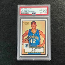 2005-06 Topps 1952 Style #123 PJ BROWN Signed AUTO PSA Slabbed Hornets - £37.38 GBP