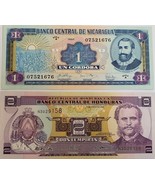 Two Banknotes from Banco Central de Honduras, Banco Central de Nicaragua... - €3,38 EUR