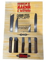Utica Forge Knife Set Carbon Steel - Set Of 5 - 8”,7”,6”,5”,3” New Sealed VTG - £67.25 GBP