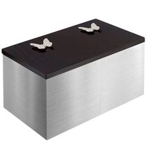 Remember Forever Double Silver Box for Ashes - Exclusive Stainless Steel Urn for - £291.89 GBP+