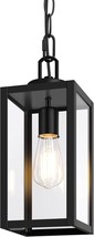 Beslowe 1-Pack Outdoor Pendant Light, 13” Modern Hanging Lantern, Front ... - $988.56 MXN