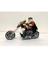 Clothtique &quot;On The Road&quot; Motorcycle Santa Possible Dreams - $39.95