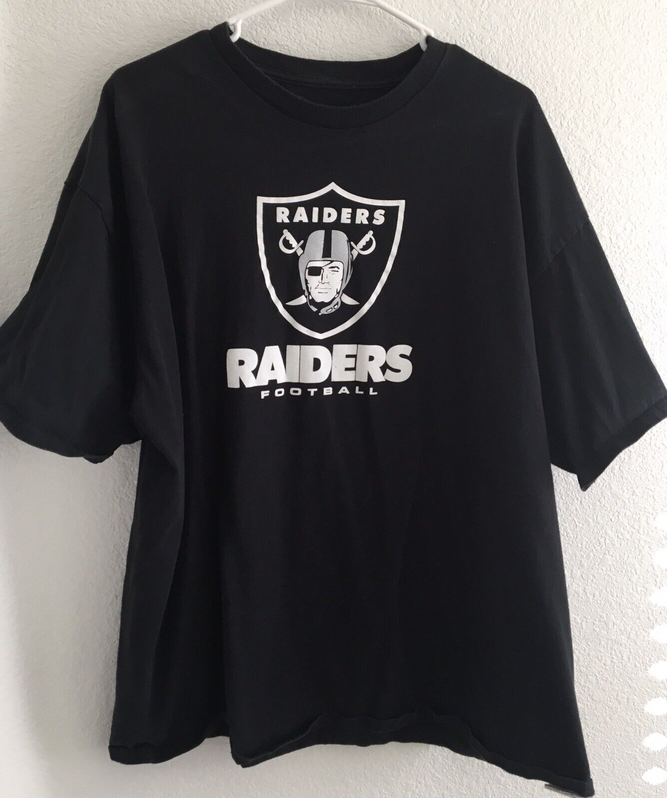 NFL Raiders T-Shirt Mens Size 2XL Black  - $23.74