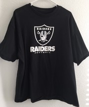 NFL Raiders T-Shirt Mens Size 2XL Black  - £18.68 GBP