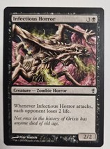 MTG Magic The Gathering Card Infectious Horror Creature Zombie Horror Co... - £6.07 GBP