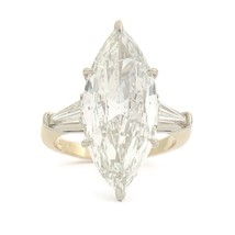 Authenticity Guarantee 
GIA Marquise Tapered Baguette Diamond Engagement... - £63,262.01 GBP