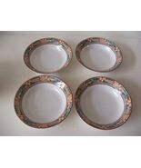 Sakura Pine Cone Debbie Munn 4 Soup Salad Bowls 7 5/8" Diameter Christma... - $32.66