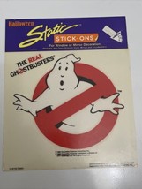 1987 The Real Ghostbusters Static Stick-On Window Cling (NOS) Halloween - £15.02 GBP