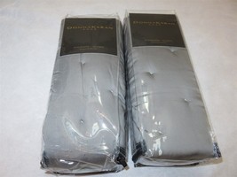 2 Donna Karan Essential Quilt standard quilted shams Charcoal $430 - $120.91