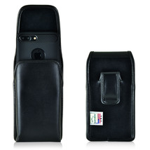 iPhone 8 Plus iPhone 7 Plus Holster Clip Metal Case Leather Vertical Tur... - £30.29 GBP