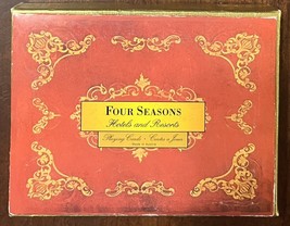 Vintage Four Seasons Hotel Resorts 2 Decks Playing Cards w/ Case Made In Austria - £23.78 GBP